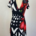 Desigual  Patterned V Neck Dress Photo 1