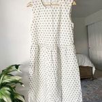 Daphne Wilde Leaf Clover Print Midi Dress White Size 6 Photo 0