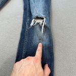 Eunina  Jeans 1 26 Maxwell Low Rise Skinny Blue Distressed Ripped Slim Denim Photo 5