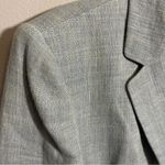 Lands' End  linen rayon blazer jacket Blue/tan women’s 10 Photo 7