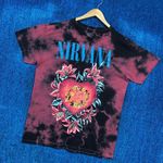 Nirvana “Heart-Shaped Box” Grunge Band Tie-Dye Graphic T-Shirt Size Large Photo 2