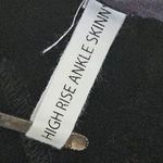 Rag and Bone High Rise Ankle Skinny Black Velvet Women's 27 Photo 3