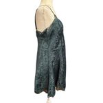 Victoria's Secret Vintage Victoria’s Secret Gold Label Emerald Green Jacquard Lace Slip Dress Sz L Photo 3