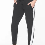 Athleta  Women's Side Stripe Metro Jogger Black Size‎ Medium Photo 0