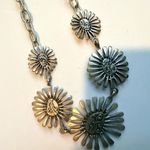 Lucky Brand Two-Toned Sunburst Floral Collar Necklace Photo 8