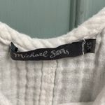 Michael Stars  Size XS White Cotton Tank Beachy Casual Gauzy Minimalist Photo 2