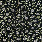 Vintage Made In Heaven Maxi Dress Dainty Daisy Floral 90s Grunge Boho Size S Black Photo 6