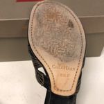 Cole Haan  black sandals with tan stitching womens size 8.5 kitten heels "ARUBA" Photo 5