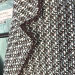 Tahari Arthur S. Levine Women's Tweed Blazer Jacket 6 Black Teal Lace Trim Photo 4