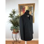 Le Suit  Women Jacket Size 12 Pockets Lapel Notch Collar 3 Buttons Closure Blue Photo 1