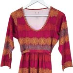 Merrell  Colorful Tie Waist Dress 3/4 Sleeve Women’s Size Medium Photo 2