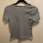 Free People Intimately Black & White Striped T-Shirt Size Small Photo 5