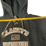 Clancy's Vacationaire Resort Signature Sportswear Hoodie Sweatshirt Sz M Black Size M Photo 3