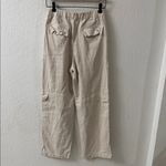 Young Fabulous and Broke Cream Tan Cargo Straight Leg Pants Medium Photo 4