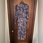 Rag and Bone  Odette Wrap Midi Dress Violet Flower Size 6 Photo 3