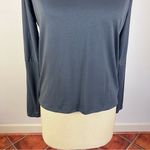 Onzie  Slate Grey Open Back Long Sleeve Top Photo 3