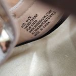 It's OK Black and Tan Strappy Heels Size 8W pointy toe heels wide heels Photo 8