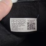 Toms  EVERLY BLACK NUBUCK LEATHER SPLIT TOP ANKLE HEELED BOOTS WOMENS 11 Photo 11