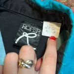 90s VINTAGE TEAL WESTERN ROPER COLLARED BUTTON UP LONG SLEEVE Blue Size M Photo 3