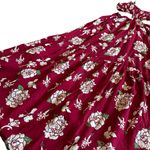 Alohiwai Tropical Hawaiian Print Maxi Dress Cutout Vacation Floral Size XS Women Red Photo 5