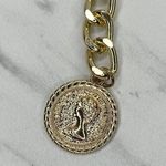 Black Woven Draped Chain Belt Coin Charm Y2K Statement Piece ✨ Gold Photo 1