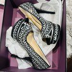 Enzo Angiolini  Rhinestone Black Platform Heels Photo 3