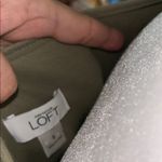 Loft Elegant Olive Green Sleeveless Dress Photo 7