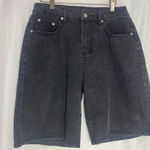 Emmiol Classic Black Denim Jean Shorts Y2K baggy fit style Medium NWT Photo 0