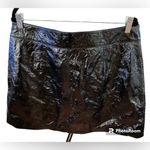 7 For All Mankind NWT Leather Mini Button Down Skirt Front Pockets Size XS Photo 4