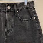 Madewell  Black Wash Denim Mini-Skirt EUC Photo 5