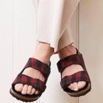 Birkenstock Arizona Shearling Red Plaid Wool 5 Photo 8