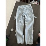Universal Threads Universal Thread High Rise Slim Jeans Womens 00 24R Bow Girly Coquette Romantic Photo 7