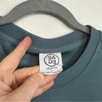 Sage  Collective Teal Crewneck Top Oversized Small Softstreme Photo 6