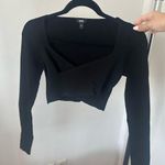 EXPRESS Body contour Black Long Sleeve Top Photo 0