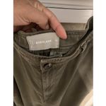 Everlane The Chino in Green Women's 10 Tan Curved Barrel Leg 100% Tencel Photo 1