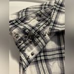 Guess  Short Sleeve Snap Button Down Plaid Shirt Photo 4