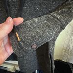 CALIA Cropped Top Hoodie Size XS Gray Black Photo 5