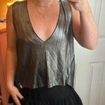 One Teaspoon Metallic V Neck Top Photo 2