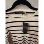 Ralph Lauren Lauren  Striped Rib-Knit Crewneck Sweater size small Photo 5