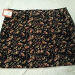 Massimo supply floral corduroy women's skirt Black Size 16 Photo 5