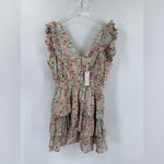 Anthropologie Love the Label Floral Ruffle Mini Dress NWT size medium‎ Photo 2