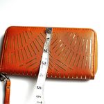 Women's Fall Color Cognac Multiple Compartment Wallet Photo 7