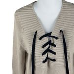 Marled Reunited Clothing Lace Up Renaissance Long Sleeve Sweater Medium Photo 5