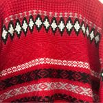 299. Daily Thread cropped, high neck, soft fair isle sweater Red Size M Photo 2