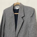 Vintage Joan Leslie Wool Blend Blazer Jacket ~ One Button, Mid Length ~ Size 10 Photo 4