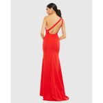 Mac Duggal 26266 Red One Shoulder Jersey Mermaid Gown Size 6 Photo 1