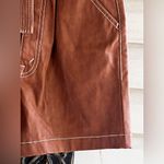 MOTHER Faux Leather Beige High Waisted Shorts Size undefined Photo 3