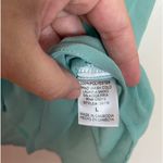 Andrée 🚨 $1 BLOWOUT SALE Andree Blue Semi Sheer 100% Polyester Sleeveless Blouse Large Photo 4