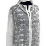 ZYIA Active Womens Full Zip Packable Breeze Windbreaker Jacket White Medium NWT Photo 0