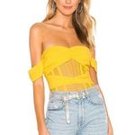 NBD NWT Revolve  Women's Size Medium The Alano Bodysuit in Canary Yellow Photo 0